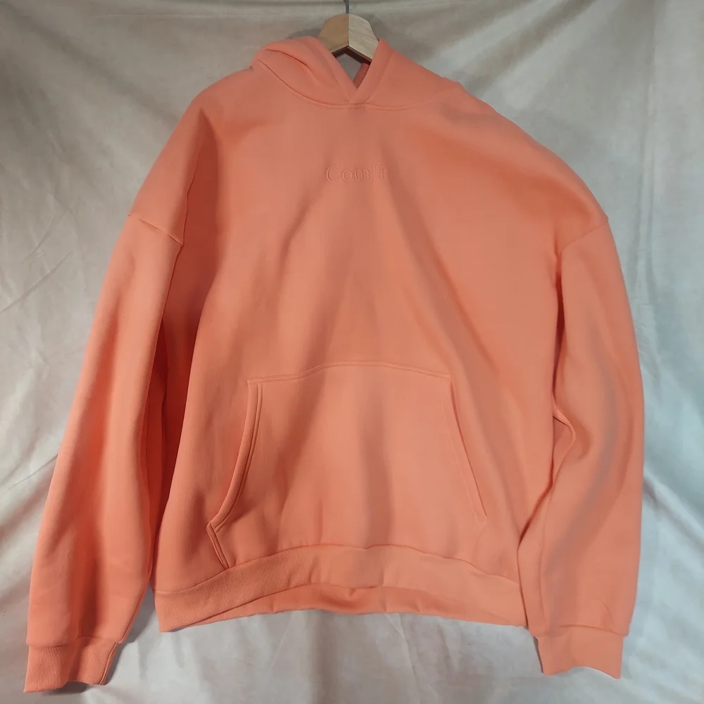 Comfrt Signature Heavyweight Hoodie Coral Pink Unisex 3XL EUC Oversized Luxury - Picture 2 of 10